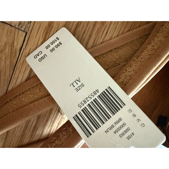 Anthropologie ADA Collection Tan Brown Leather Wrap Belt One Size - Picture 2 of 6